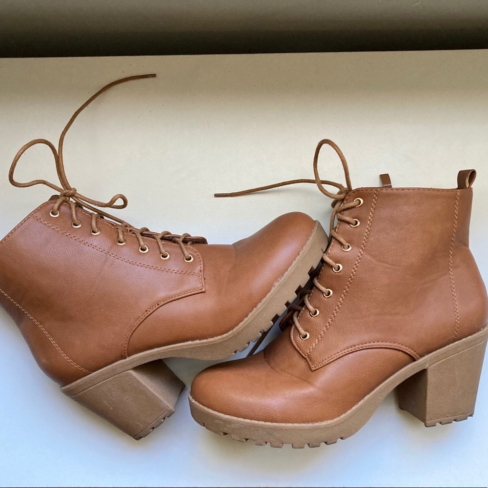 Brown Heel Booties